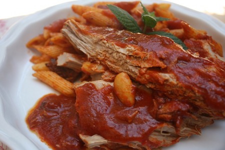 Tonno imbottito con la pasta