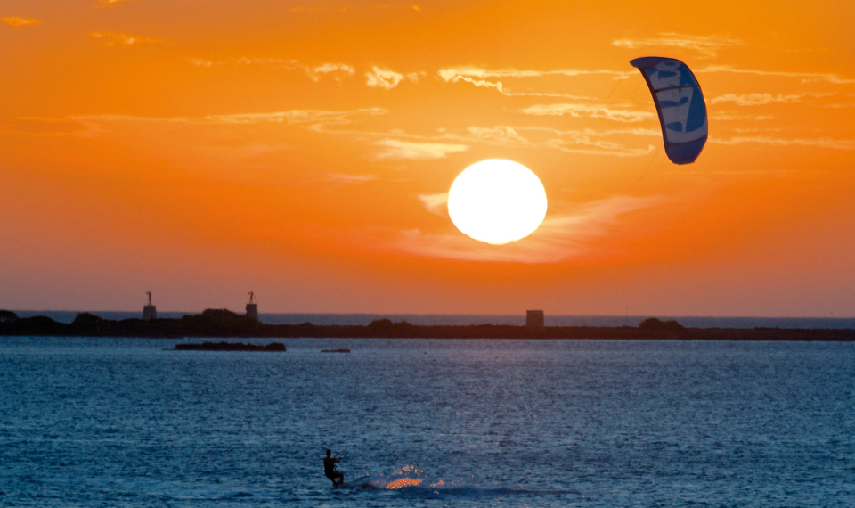 Kitesurf nelle saline